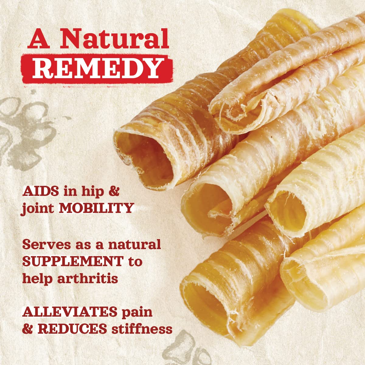 Natural Farm beef trachea grass-fed ingredients highlight natural sourcing.