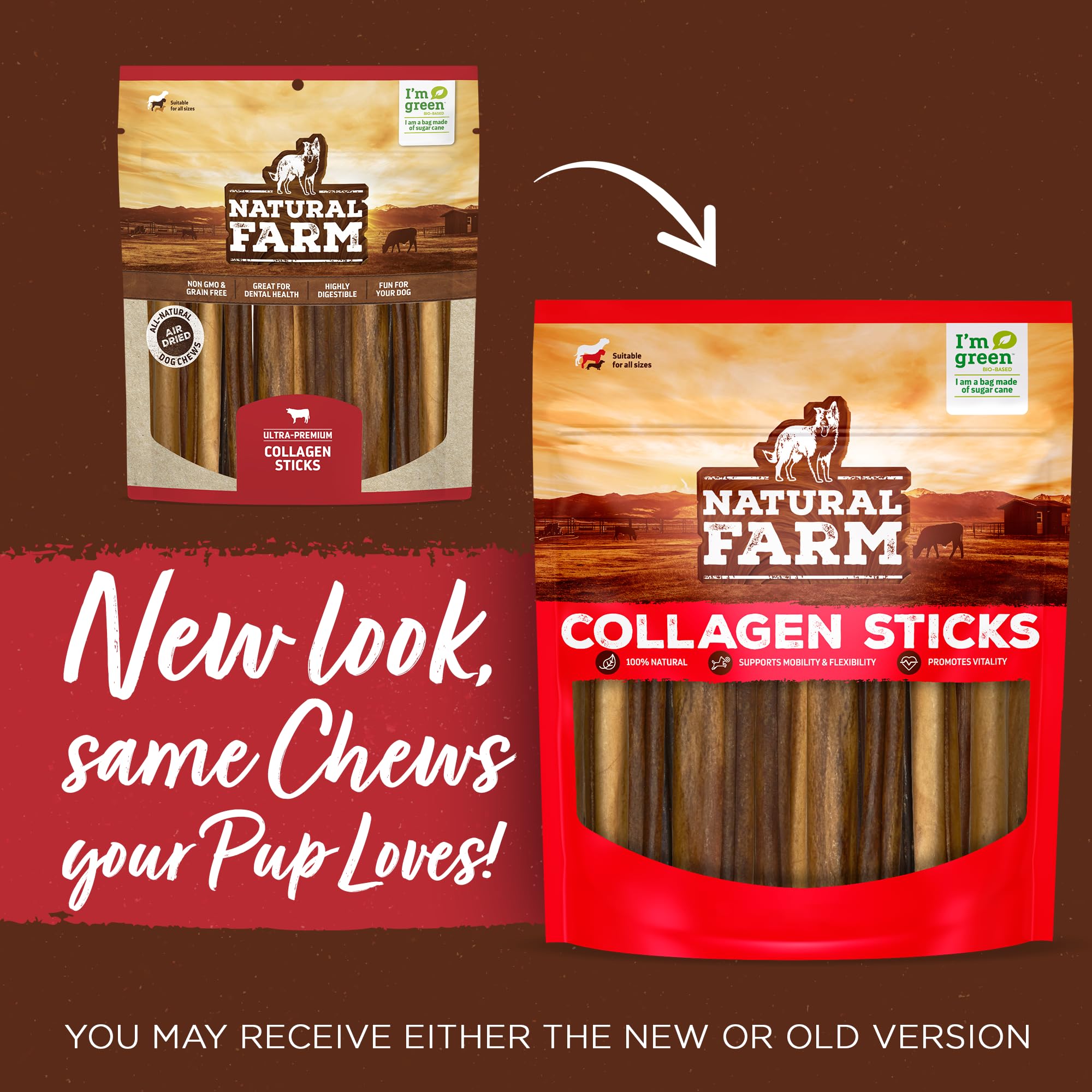 Natural Farm braided collagen chews close-up showing textured braid for engaging dental activity.