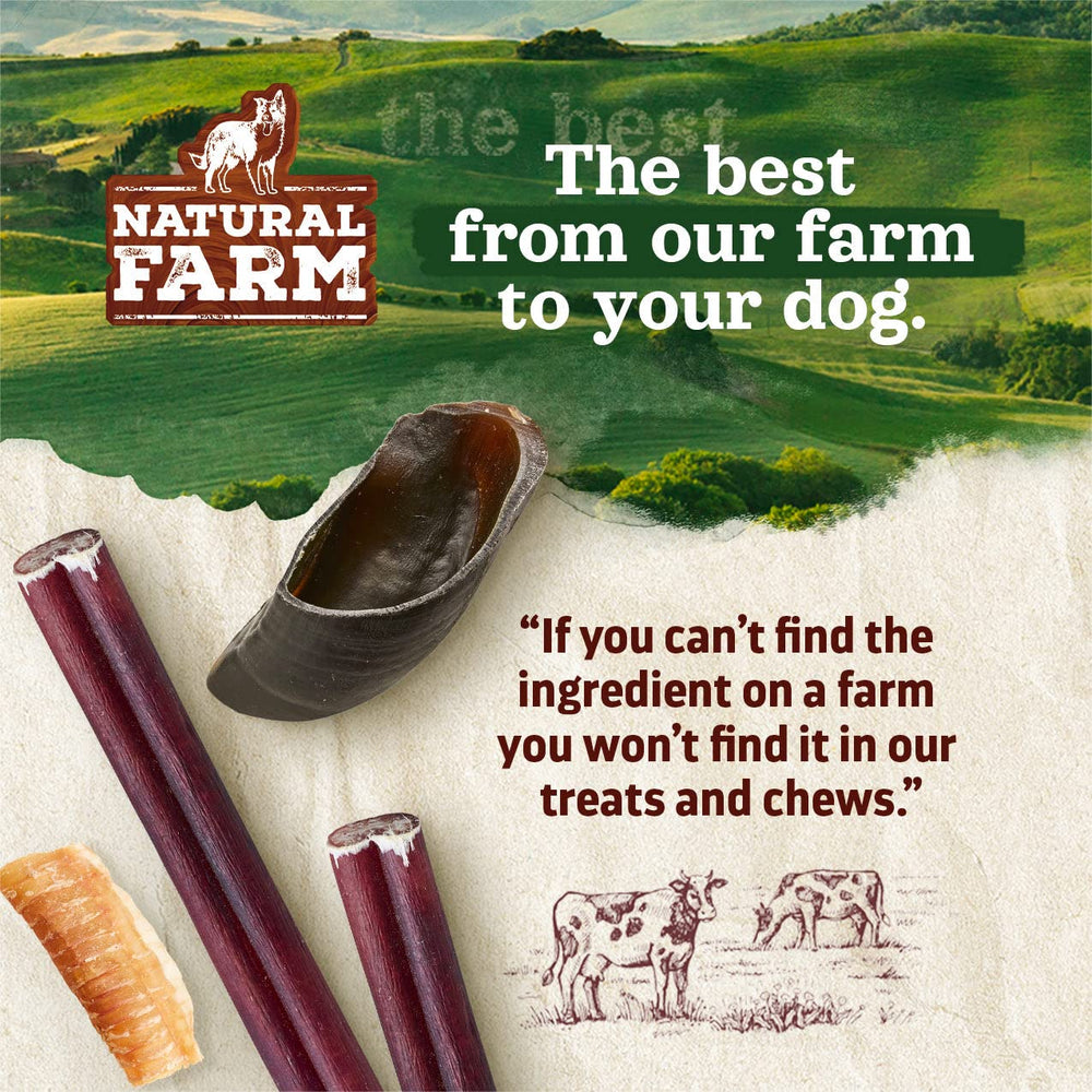 Natural Farm Chicken Stuffed Collagen Chews 12-inch length ideal for extended chewing.