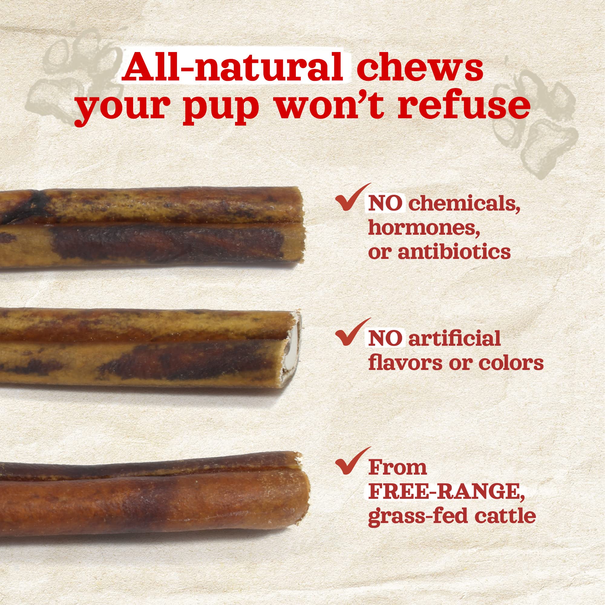 Natural Farm Chicken Stuffed Collagen Chews ingredients emphasize clean label and no hormones.