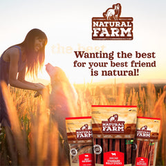 Natural Farm collagen sticks dental benefits highlighted for dogs