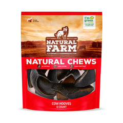 Natural Farm Cow Hooves odor-free chew close-up shows a cleaner alternative for dogs.
