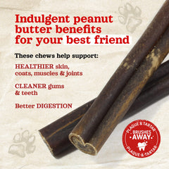 Natural Farm Free-range Beef Skin Chews demonstrate durability for tough chewers and dental engagement.