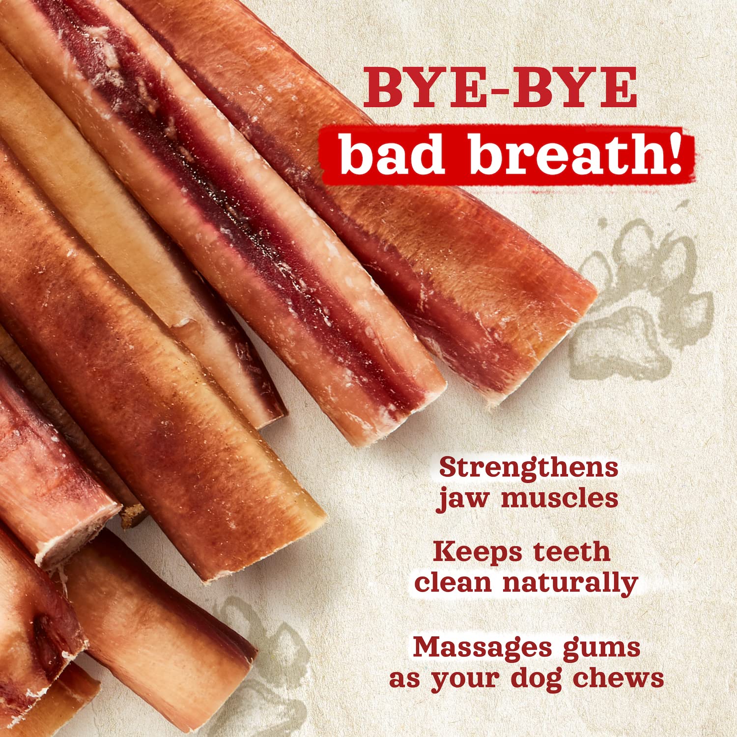 Natural Farm fully digestible beef treats highlighting simple ingredients.