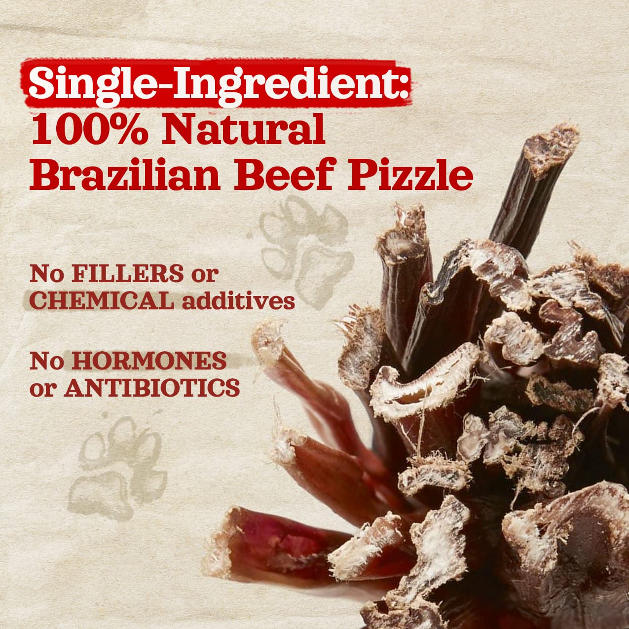 Natural Farm Grain-Free Dog Treat features pure beef pizzle for grain-free nutrition
