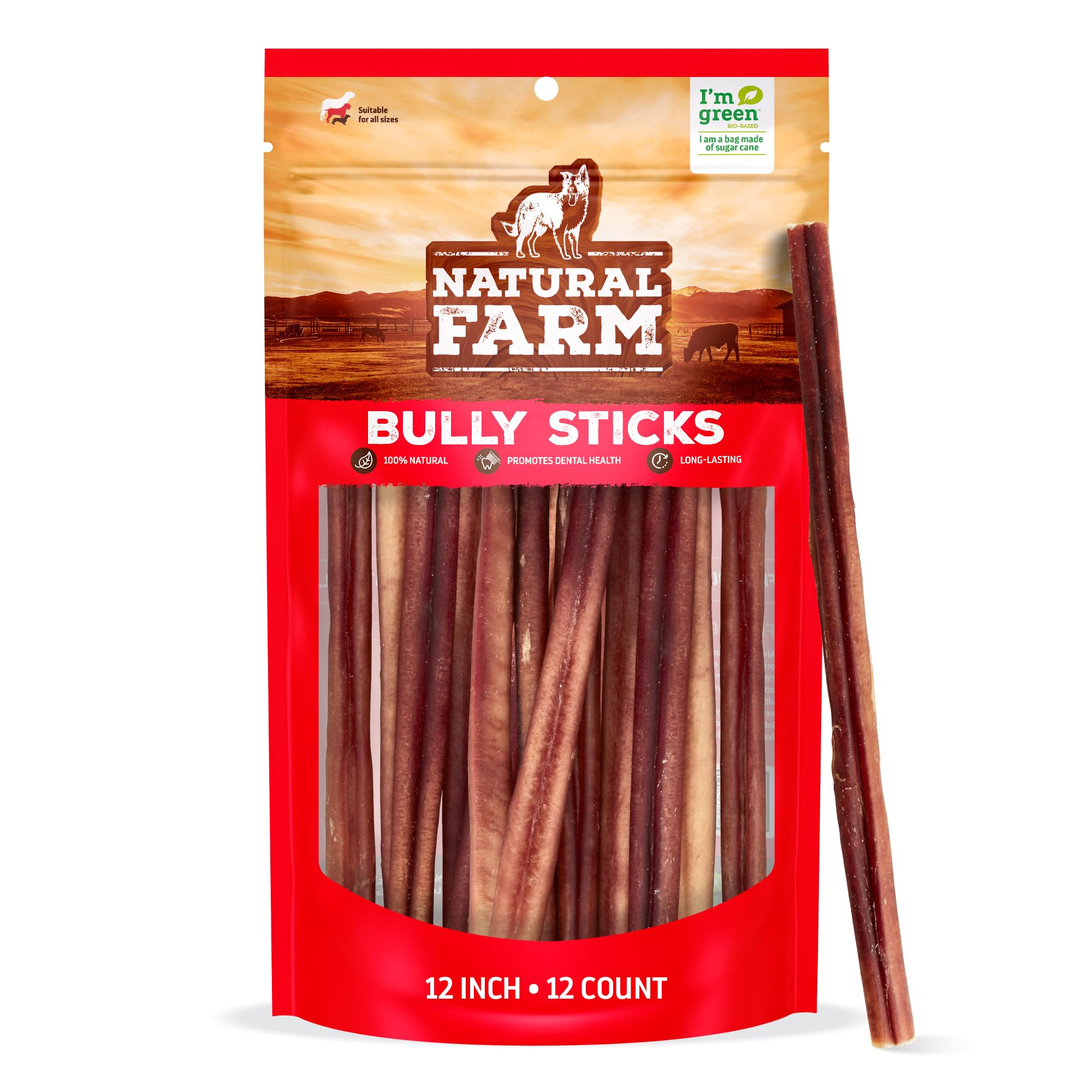 Natural Farm Odor-Free Bully Sticks pack ready for training rewards