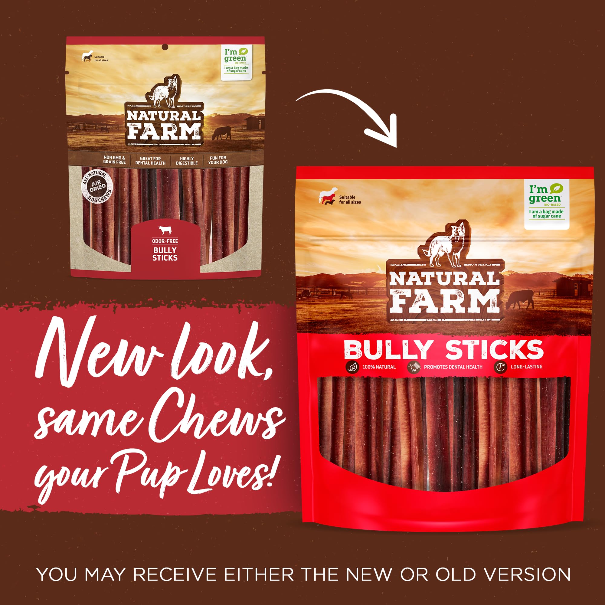 Natural Farm Odor Free Bully Sticks Ring dog chew in action for healthier chew session.