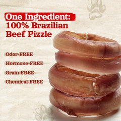 Natural Farm Odor Free Bully Sticks Ring slow oven-baked to preserve nutrients.