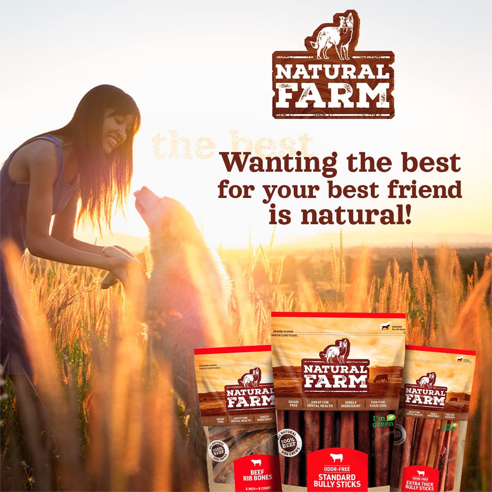 Natural Farm 12inch sticks packaging shot for bulk 12-pack.