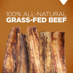 Natural Farm Rib Bones in action; chewing may support dental health