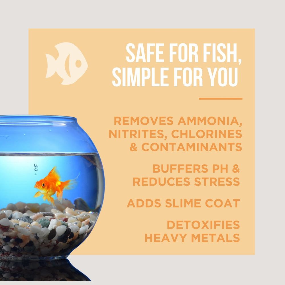 Natural Rapport Water Conditioner for saltwater aquarium supporting invertebrates and plants