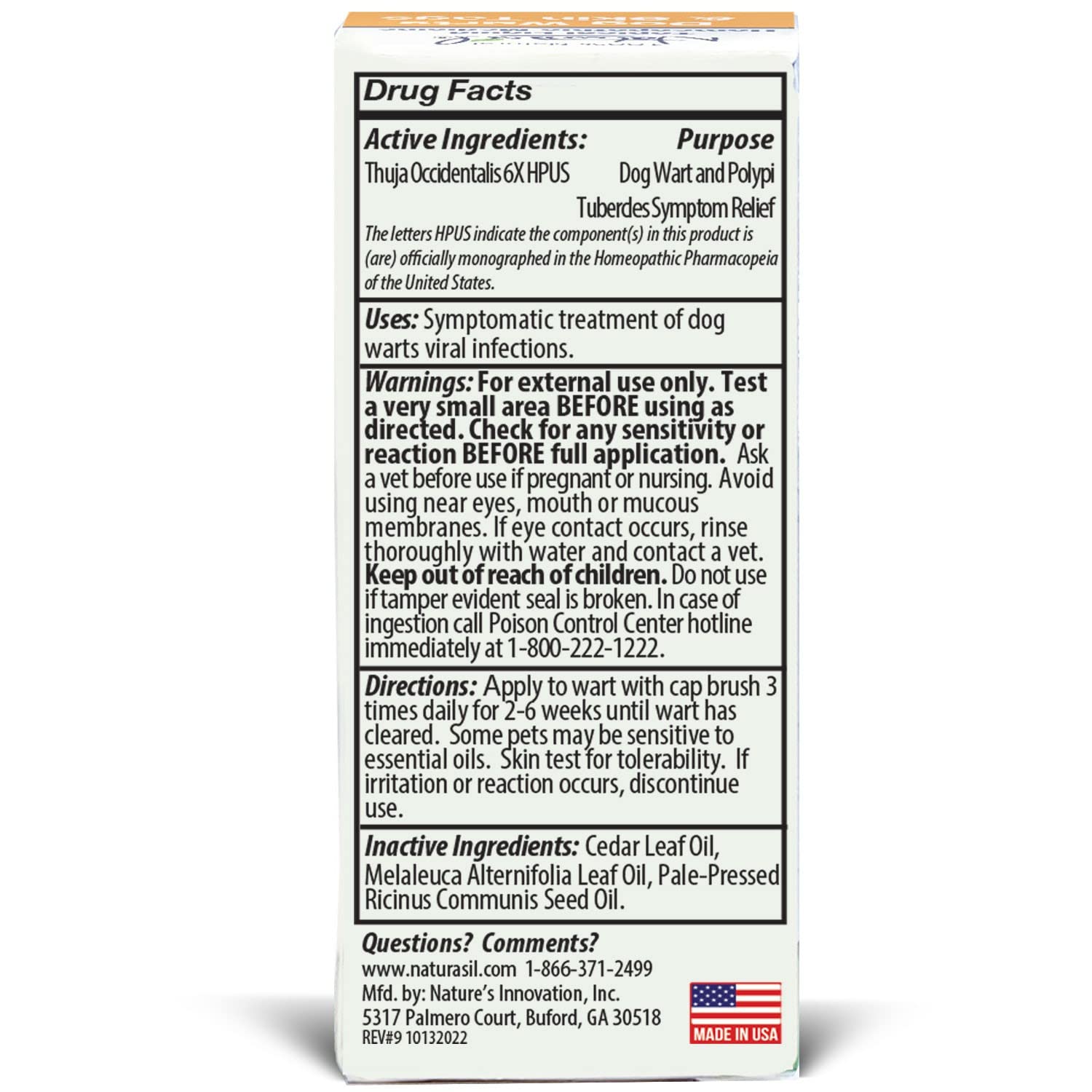 Naturasil is USA-made in a facility outside Atlanta for quality control.