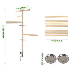 Nature Ann vertical logs assembly shows durable bird platform