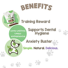 Nature Gnaws Large Bully Sticks beef-pizzle detail, showcasing natural texture and quality ingredients.