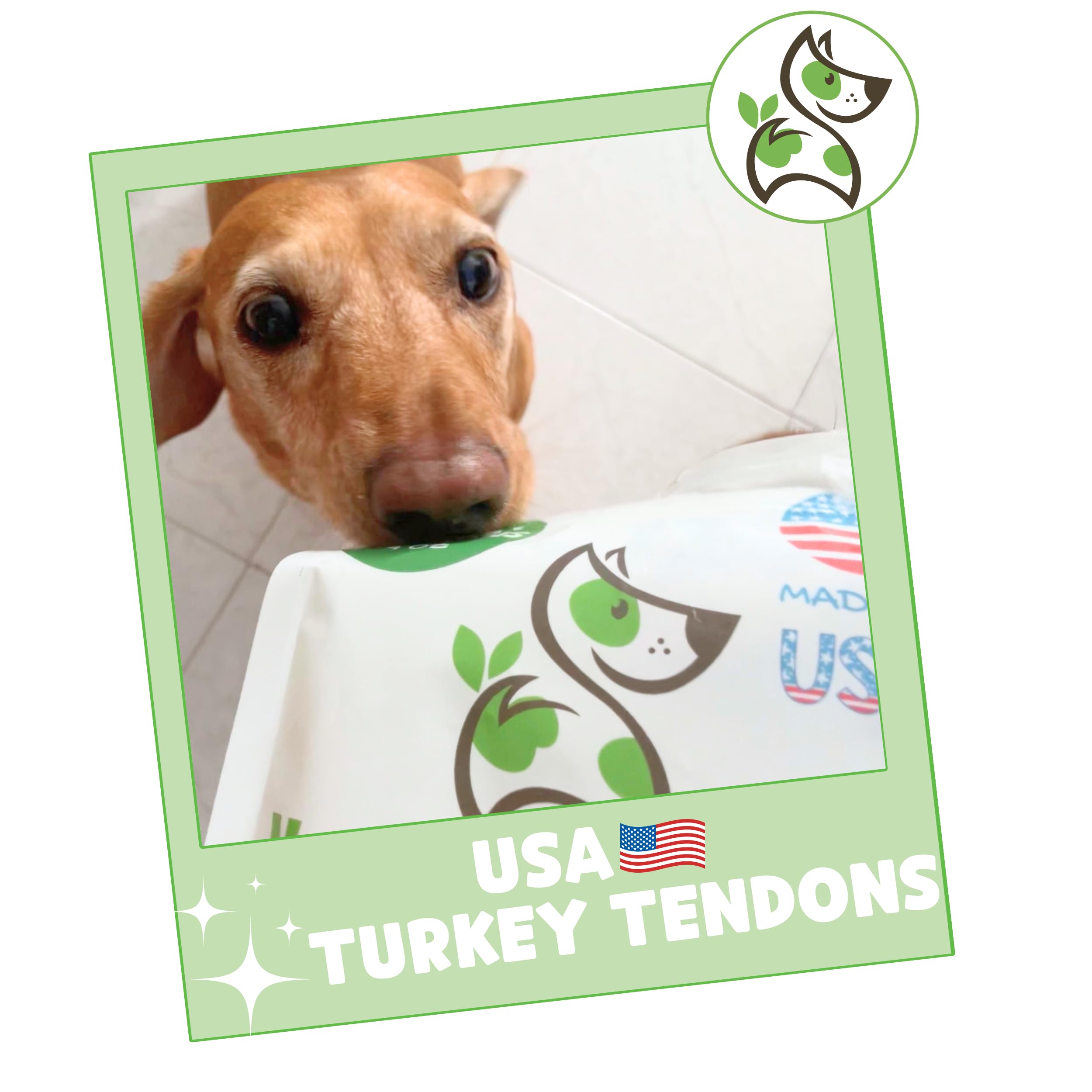 Nature Gnaws USA Turkey Tendons large-dog treat for crunch-time rewards