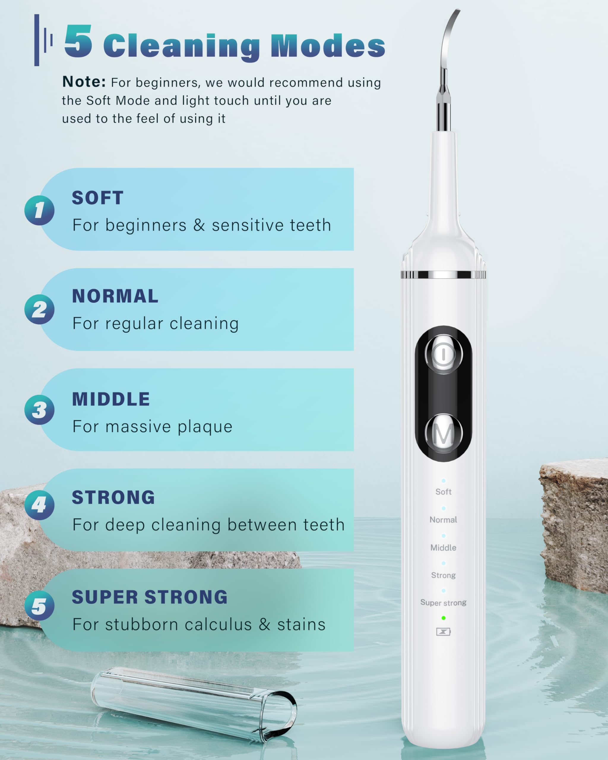 Nature Nerds intelligent gum protection stops vibration for gum-safe cleaning