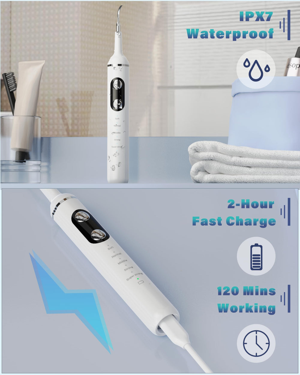 Nature Nerds IPX6 waterproof design enables easy cleaning under water