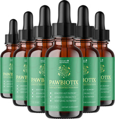 Nature’s NutriWave Pawbiotix bottle front shows convenient daily probiotic support for dogs.
