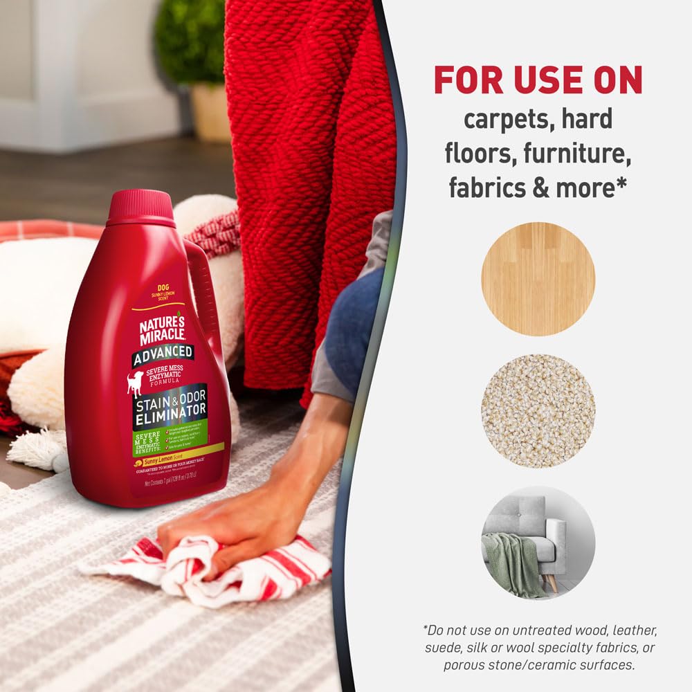 Nature's Miracle safe-for-pets graphic communicates pet-friendly cleaning