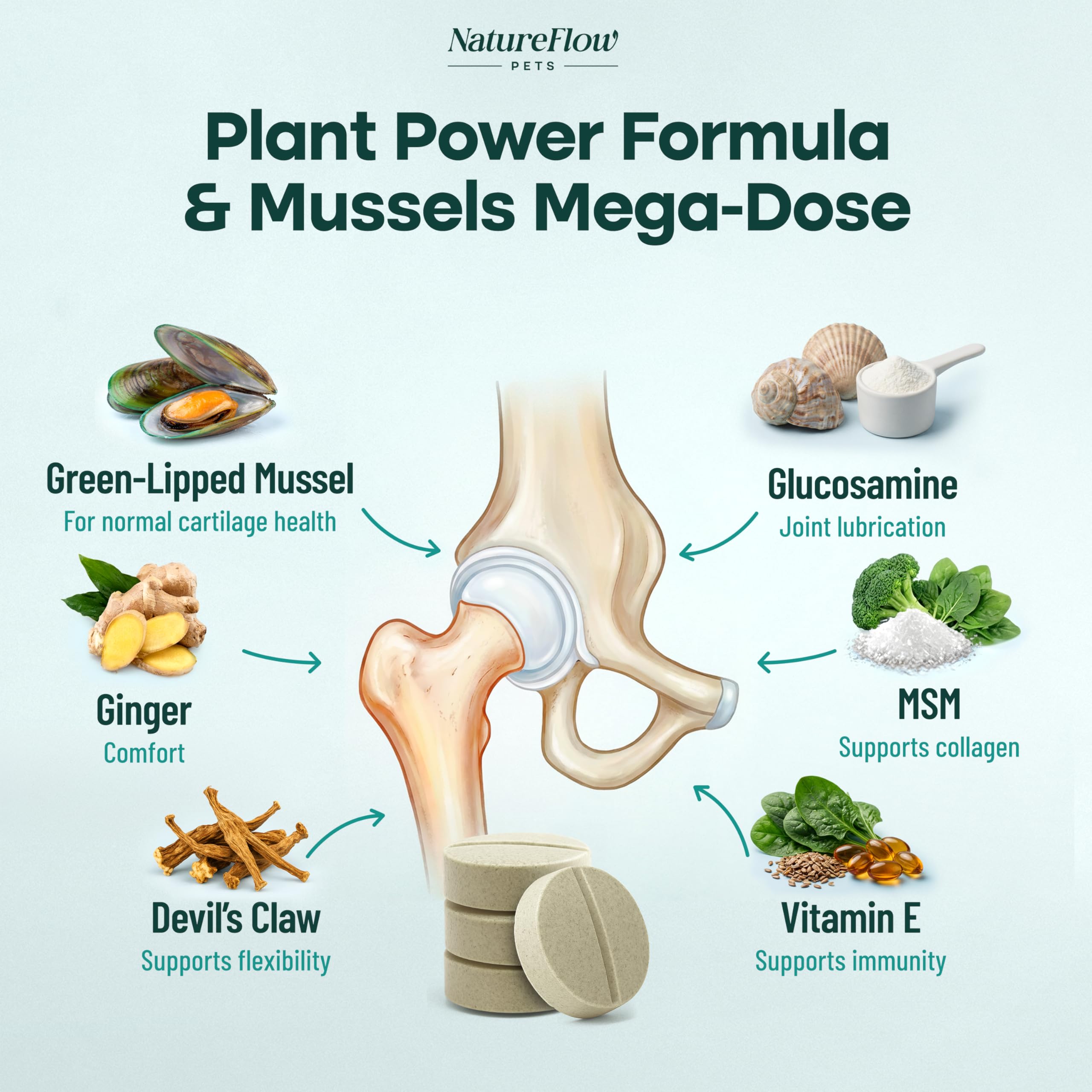 Natureflow green-lipped mussel formula supports joint health