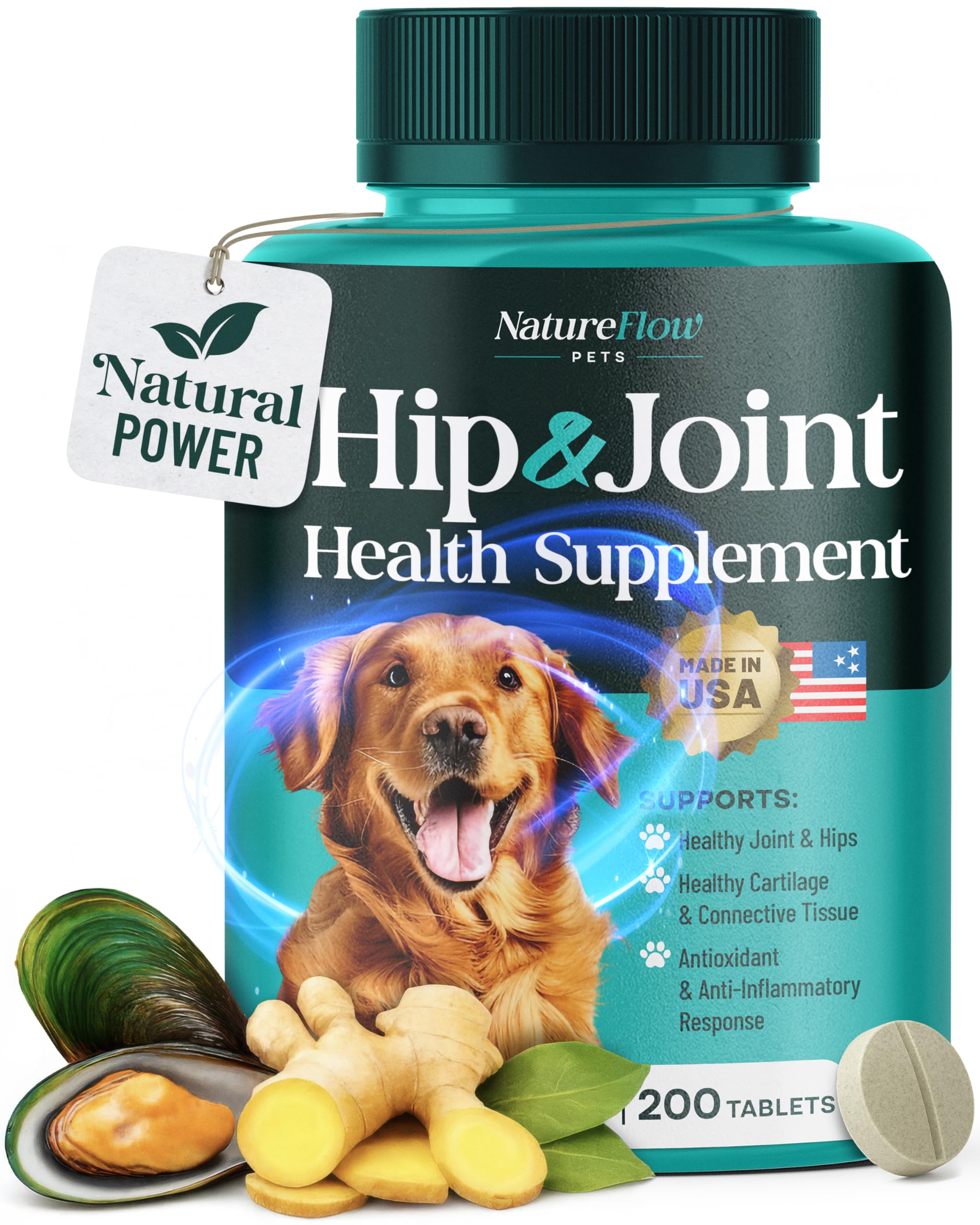 Natureflow hip and joint dog chews for daily mobility support