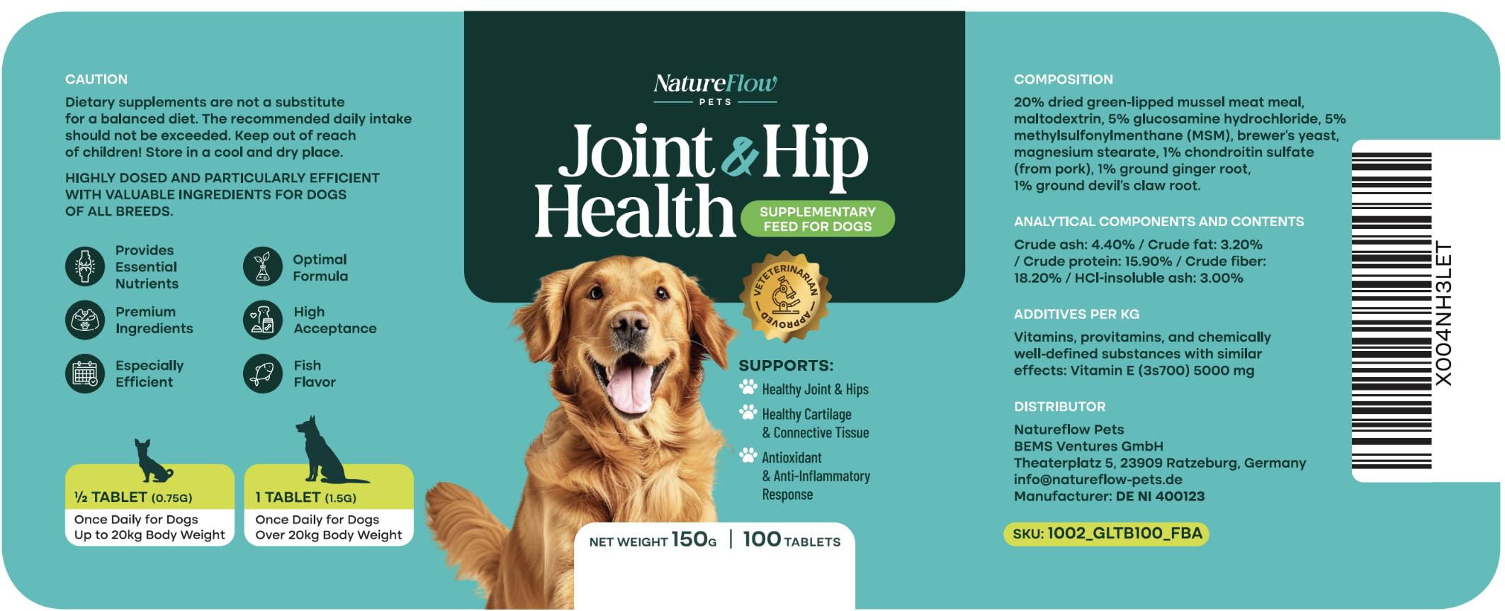 Natureflow mobility support for dogs keeping up with active lifestyles