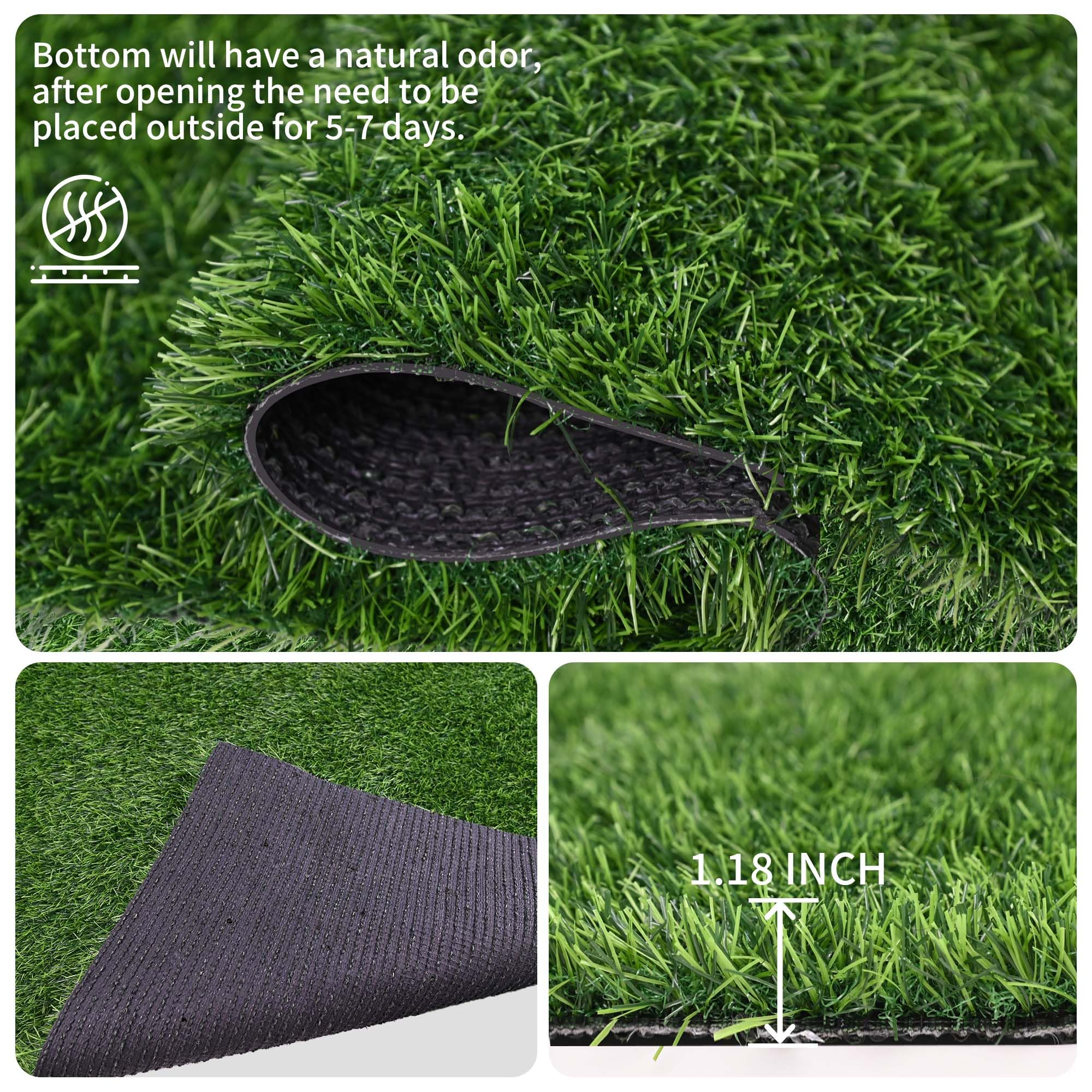 Naturei Grass Pad multi-size concept picture communicates flexible space fitting.