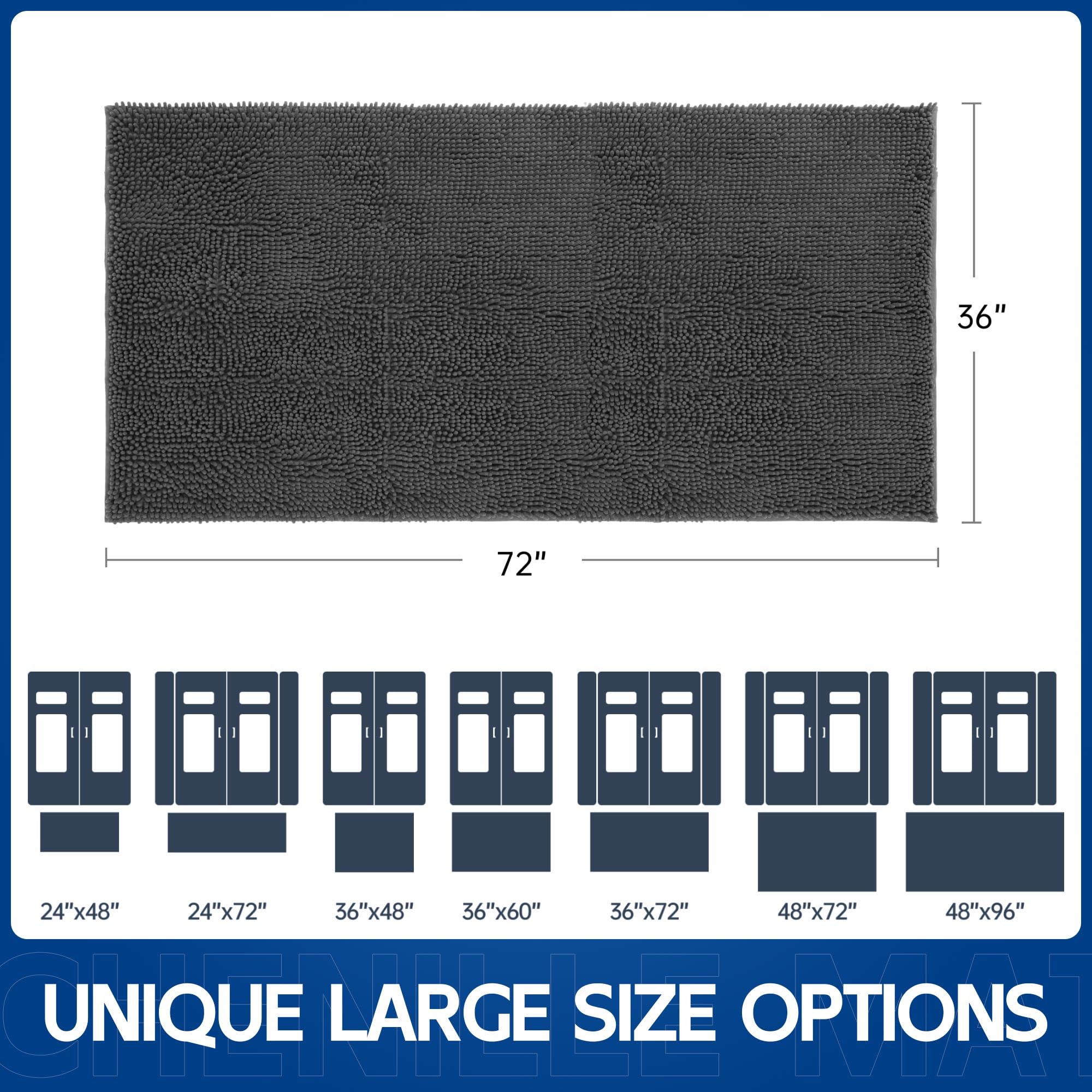 Naturei washable mat is easy to shake, vacuum, or machine wash.
