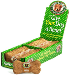 Nature's Animals Original Bakery Biscuits close up shows golden oven baked crunch.