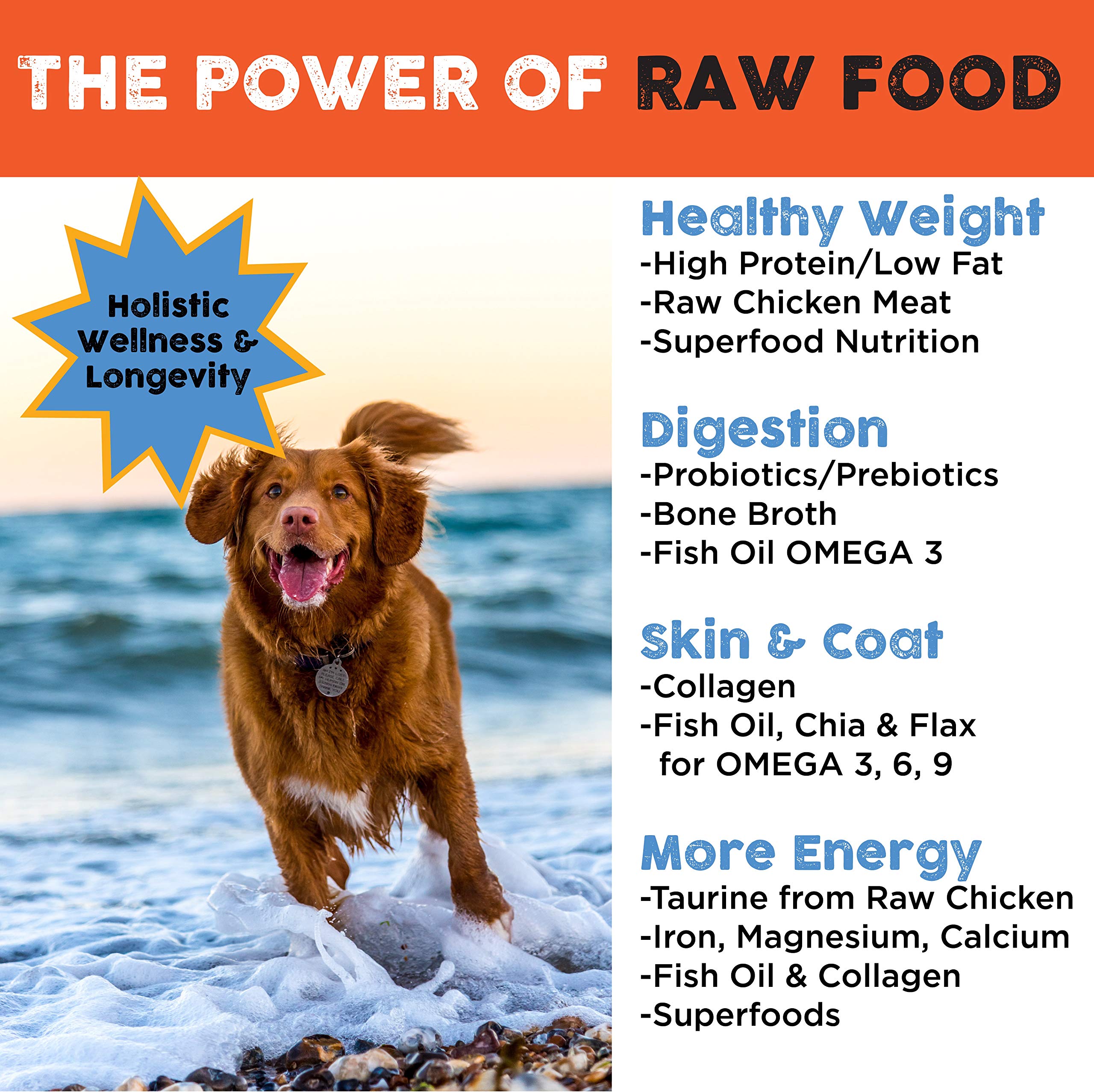 Nature's Diet Raw Mix Kibble serving-dish photo suggests easy daily feeding