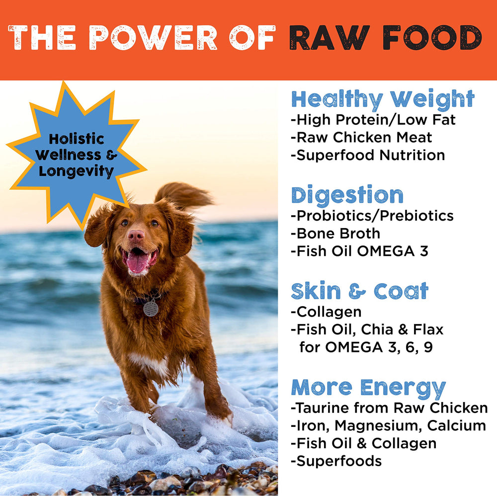 Nature's Diet Raw Mix Kibble serving-dish photo suggests easy daily feeding