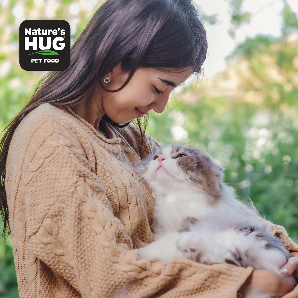 Nature's HUG packaging highlights sustainability and eco-friendly design.
