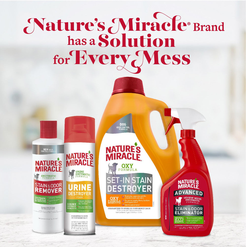 Nature's Miracle Dog Urine Destroyer is safe for pets when used as directed
