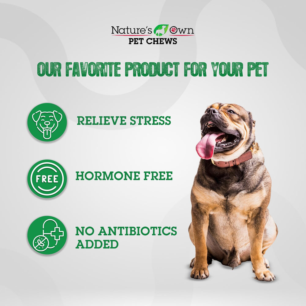 Nature's Own Pet Chews 100% natural ingredients highlight wholesome snack.