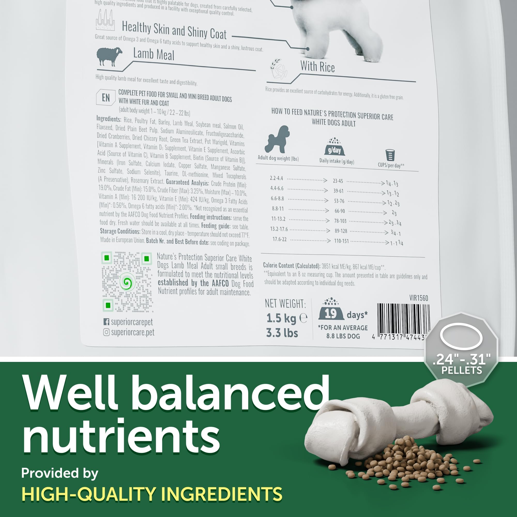 Nature's Protection lamb-rice-formula highlight protein-rich diet supporting energy and immunity