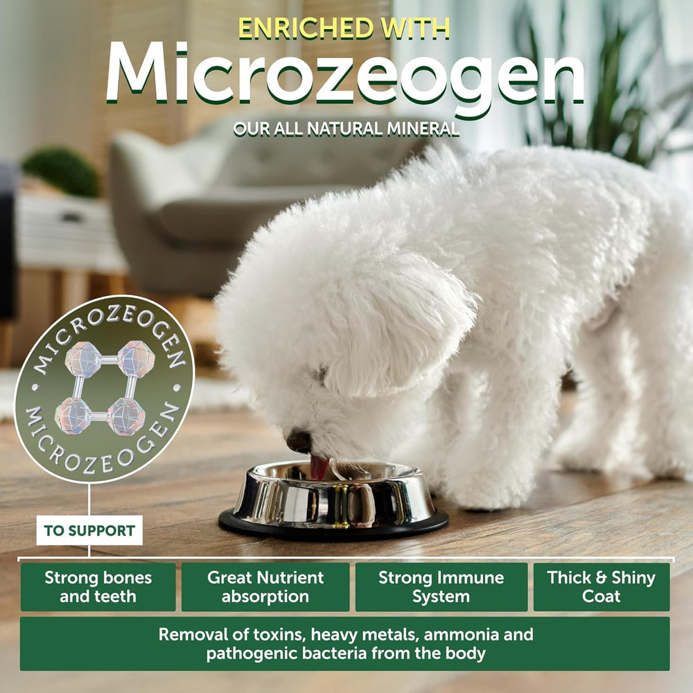 Nature's Protection tear-stain formula image suggests coat maintenance for white or light fur dogs