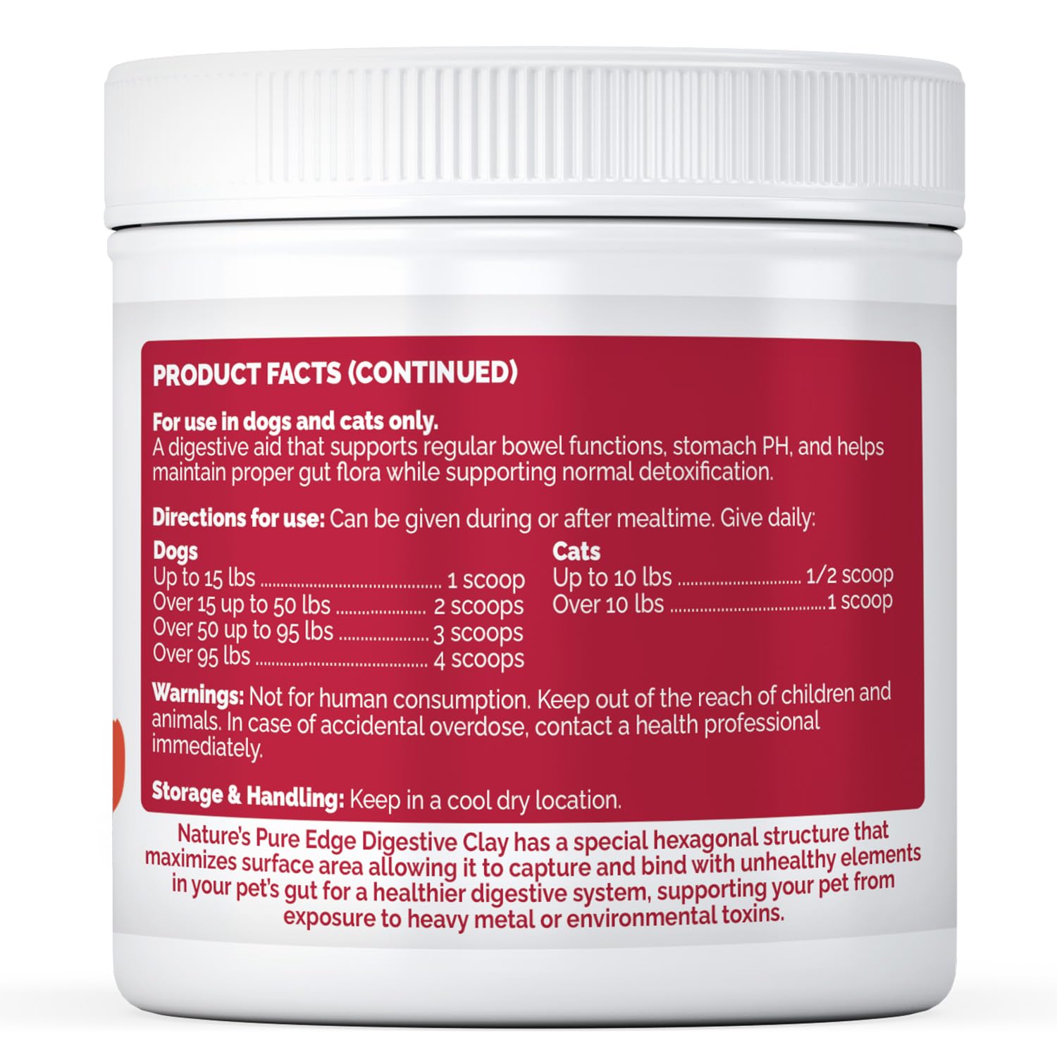 Smooth pour of Nature's Pure Edge clay powder for effortless use