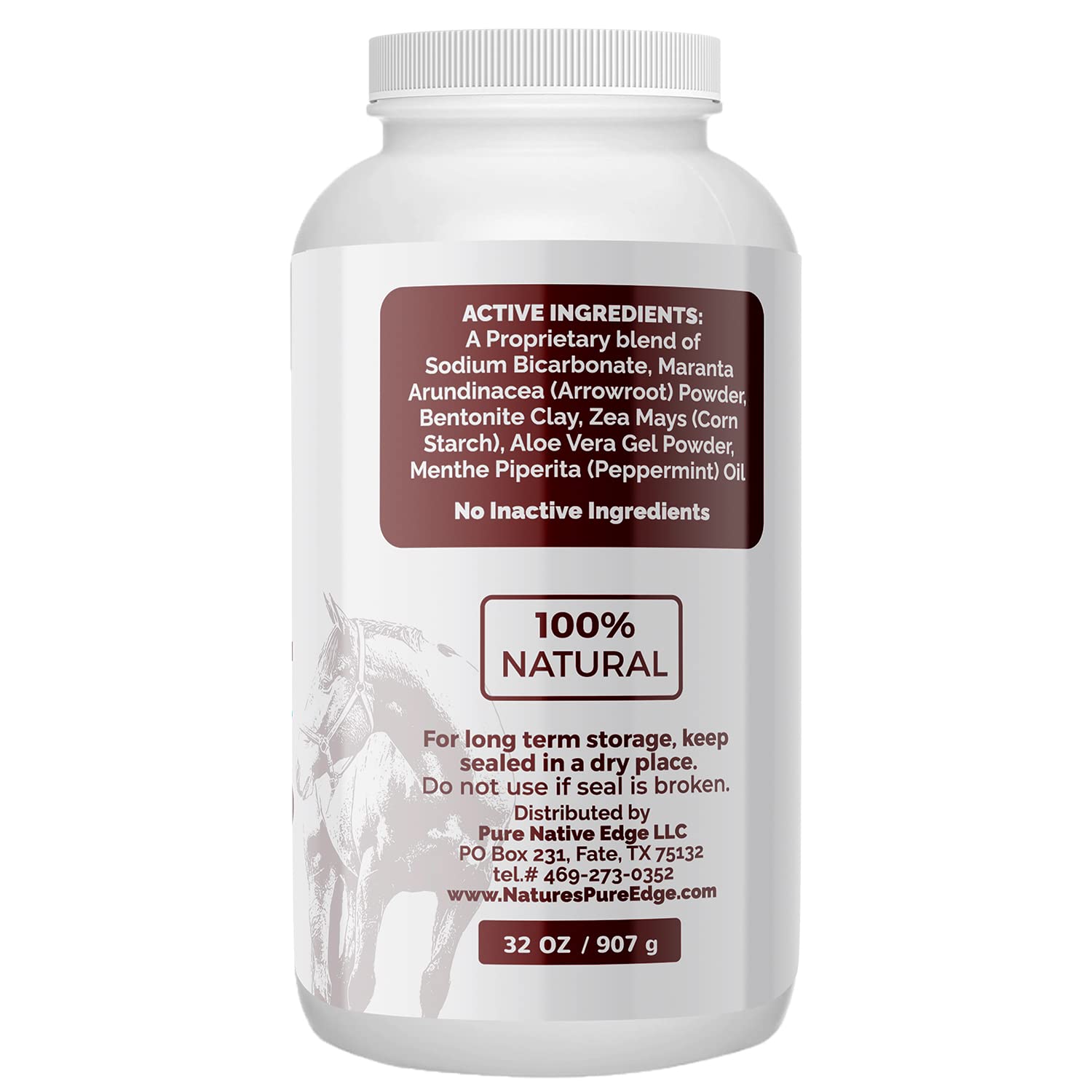 Nature's Pure Edge Coat Guard Rx applying on horse demonstrates simple use