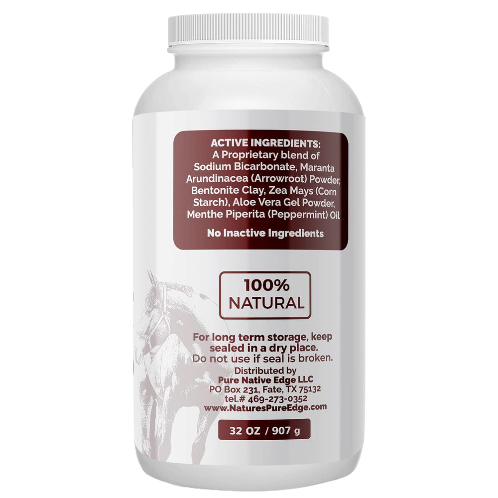 Nature's Pure Edge Coat Guard Rx applying on horse demonstrates simple use