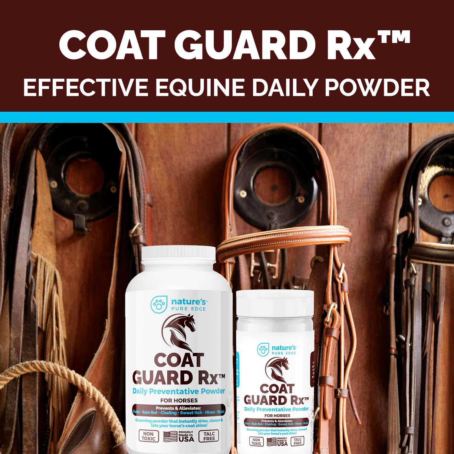 Nature's Pure Edge Coat Guard Rx packaging box reveals value and kit completeness