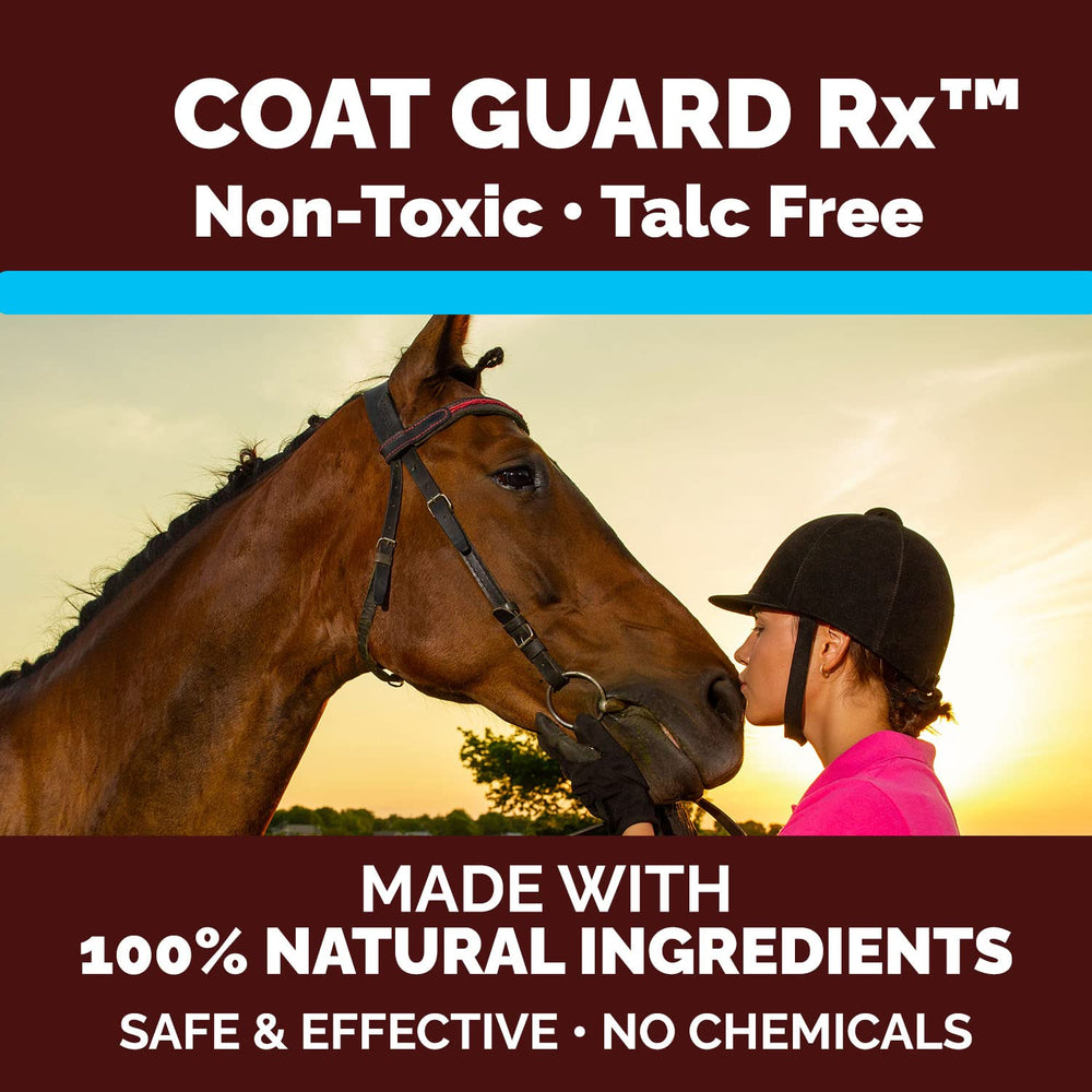 Nature's Pure Edge Coat Guard Rx powder usage on hands demonstrates safe application