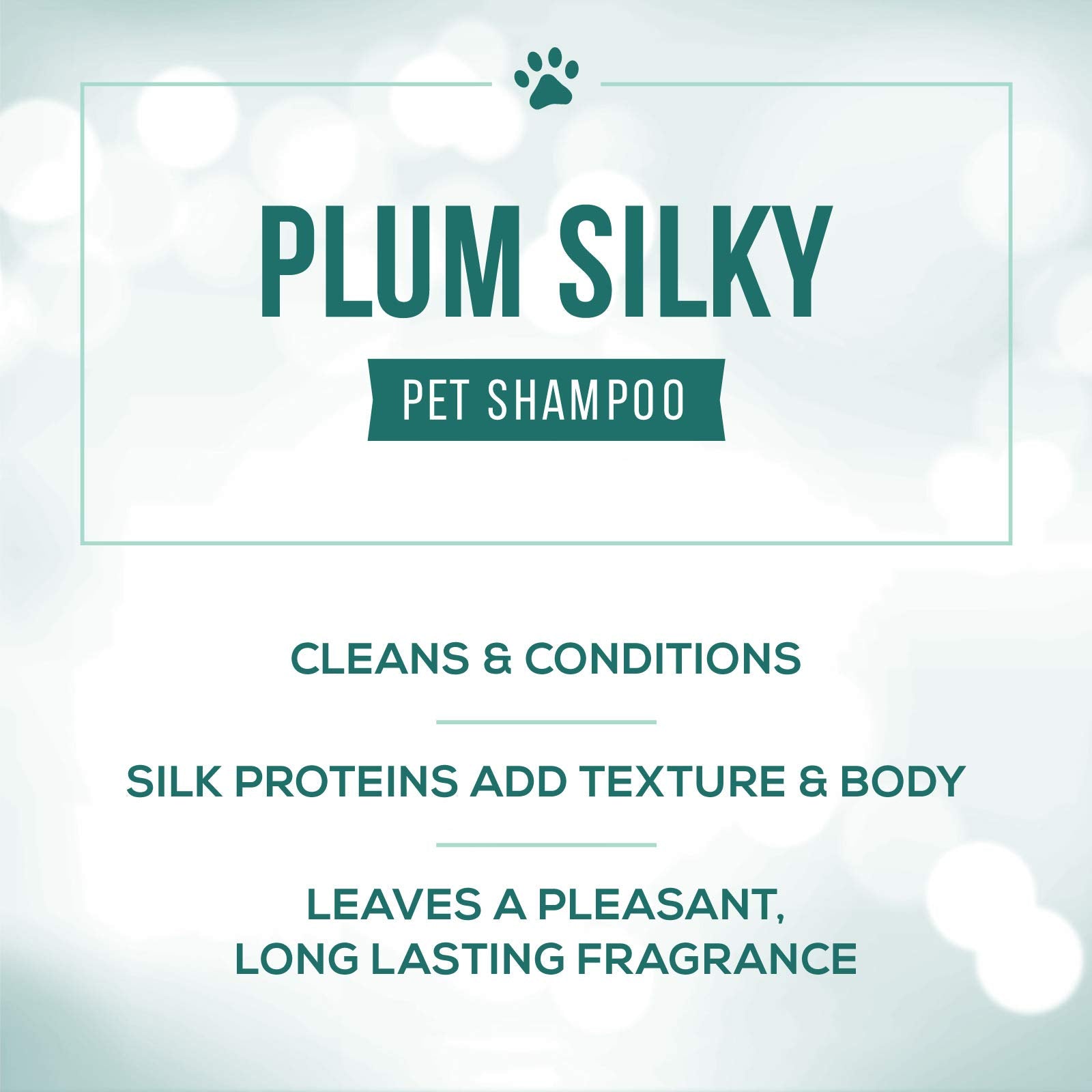 Illustration of Plum Silky bottle with dilution guide and up to 3 gallons output.