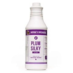 Nature's Specialties Plum Silky Dog Cologne bottle front shows premium finishing scent