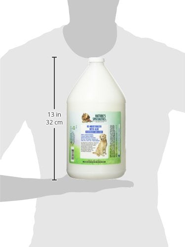 Nature's Specialties Remoisturizer during coat application - softens fur and helps soothe itchy skin.