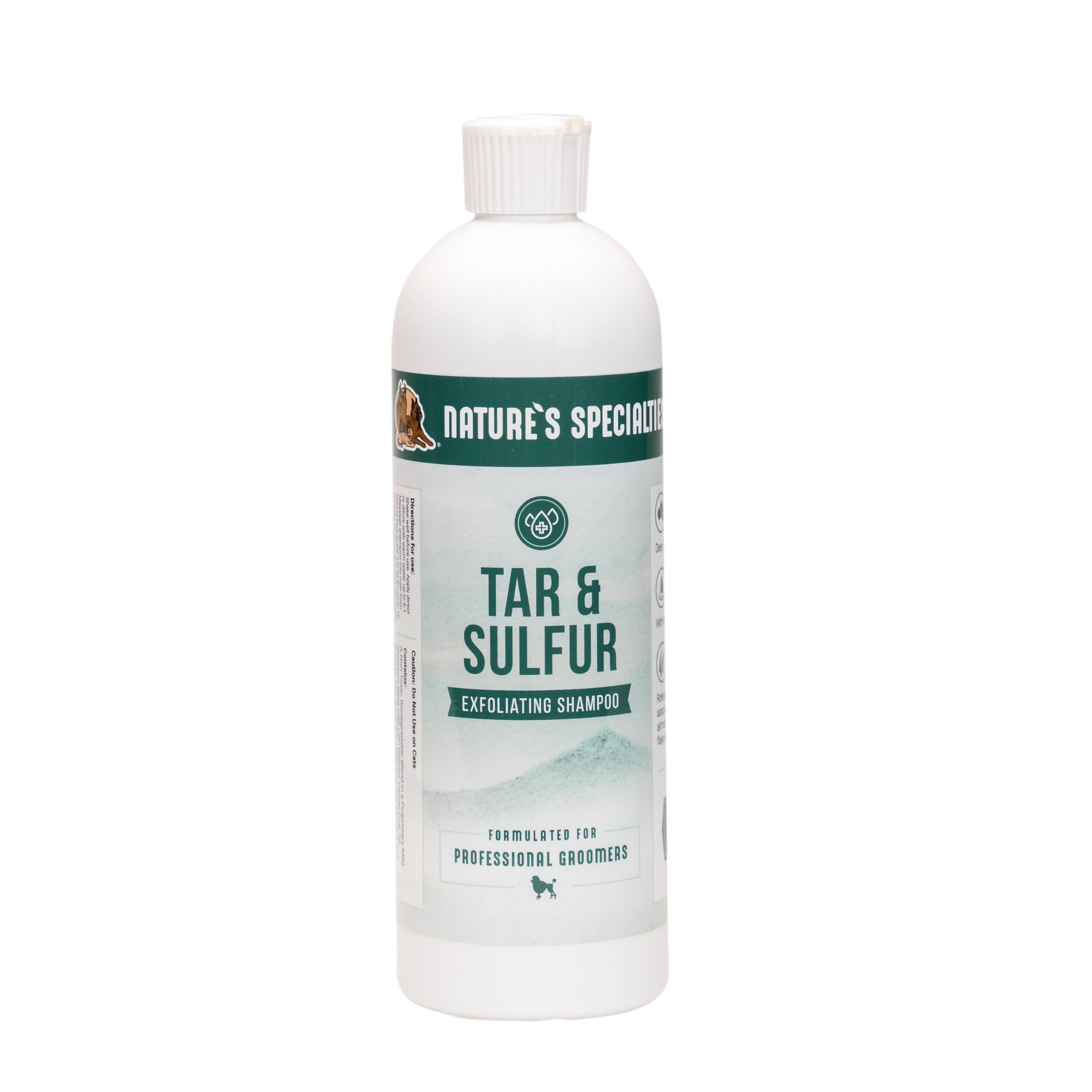 Nature's Specialties Tar and Sulfur Ultra bottle for deep cleansing and soothing coat.