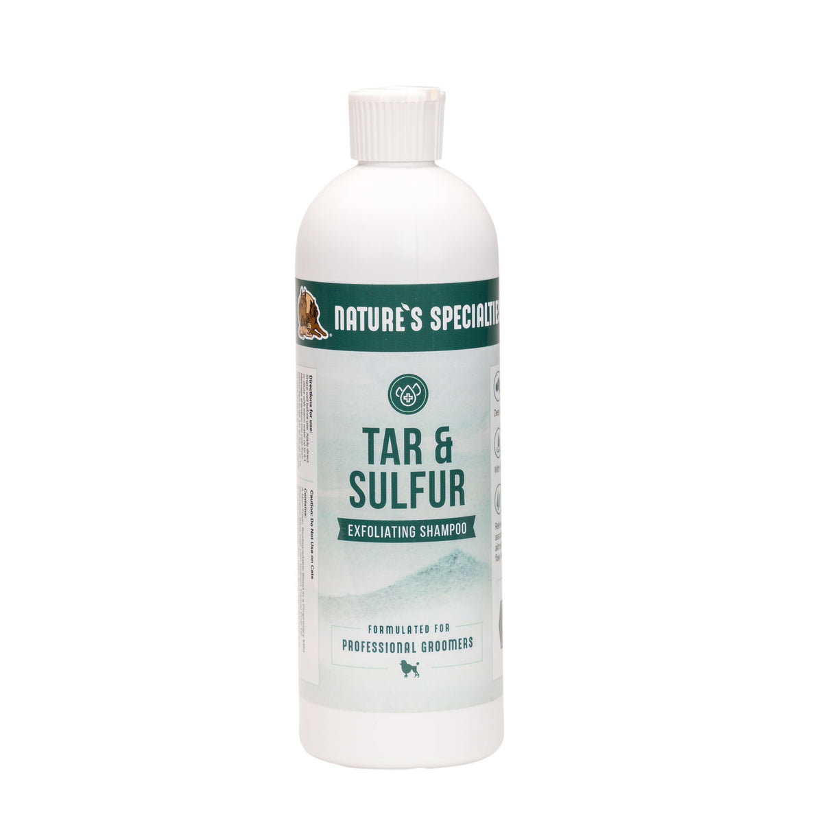 Nature's Specialties Tar and Sulfur Ultra bottle for deep cleansing and soothing coat.