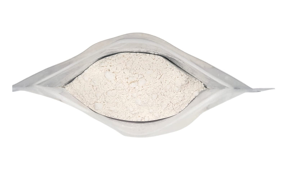 Natures Vitality Farms eggshell powder teaspoon-dispense shows easy mixing for daily calcium.