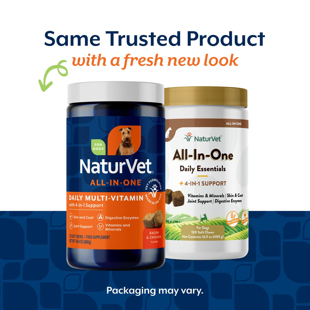 NaturVet All-in-One skin-coat chews promote shiny fur and healthy skin