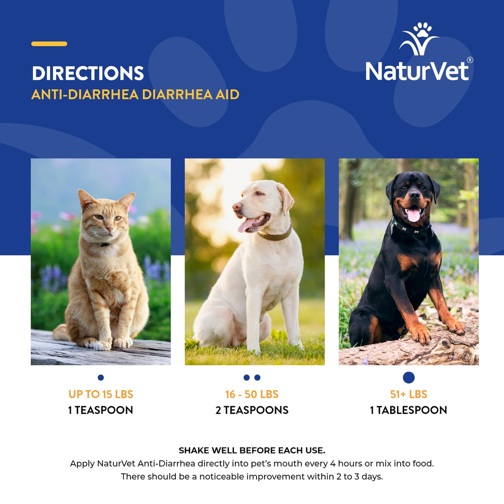 NaturVet anti-diarrhea liquid taste test suggests pet-friendly flavor