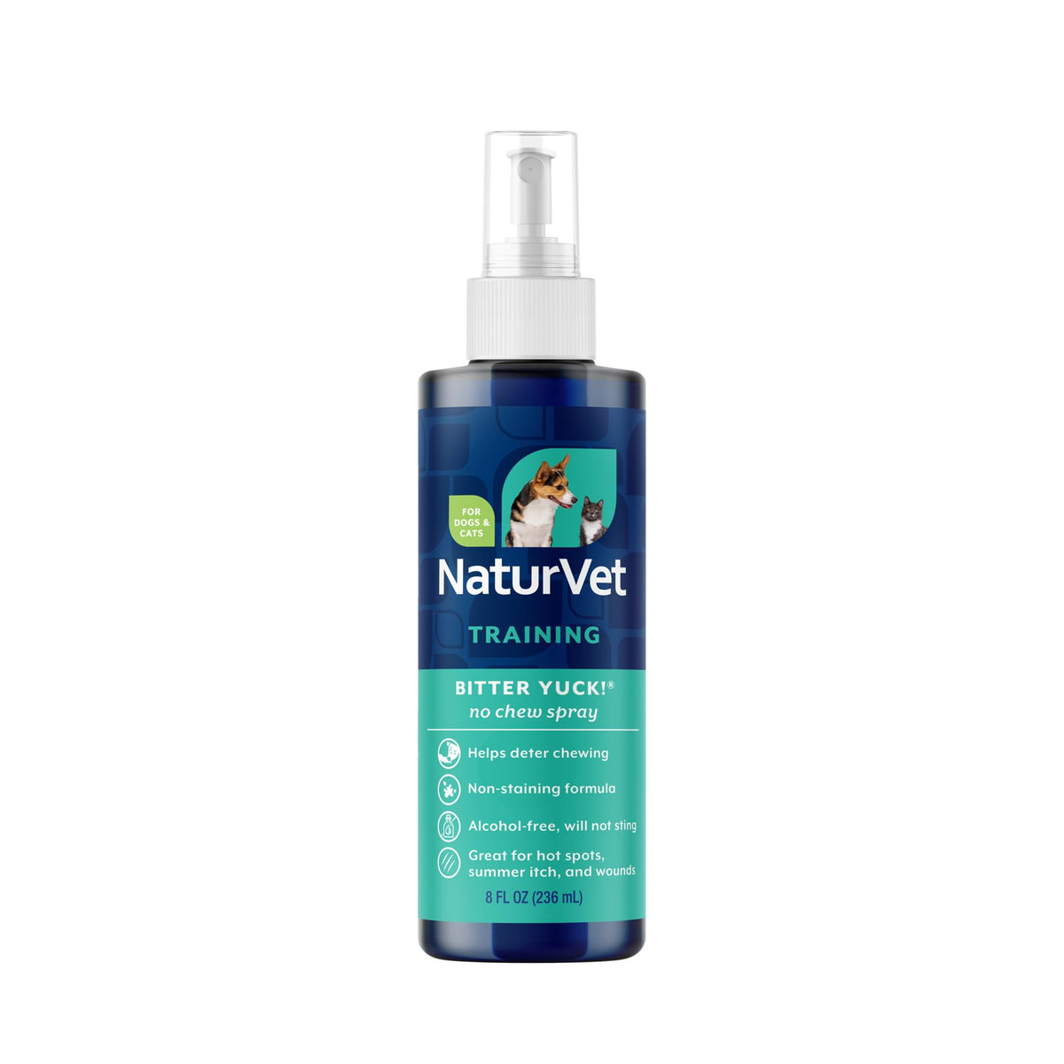 NaturVet Bitter Yuck spray para perros desalenta mordiscos
